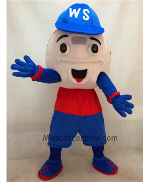 High Quality Adult Nashua Baseball Mascot Costumes with Red and Blue Shorts