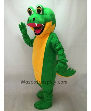 Fierce Adult Green Gator Mascot Costume