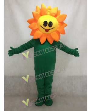 New Orange Sunflower Mascot Costume
