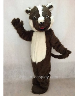 High Quality Adult Brown Badger Mascot Costume