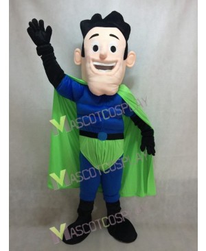 New Super Hero Mascot Costume with Green Cloak