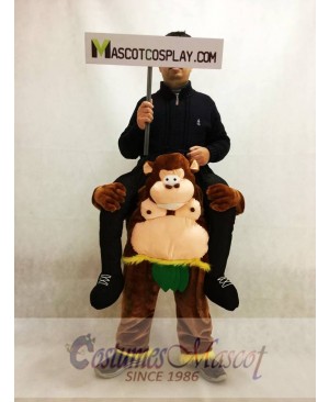 Piggyback Carry Me Ride on Big Belly Cheeky Monkey Mascot Costume