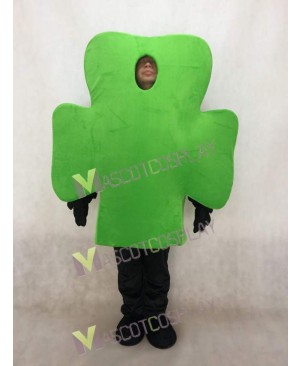 Green Shamrock Mascot Costume