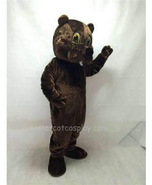 Cute New Brown Woodchuck Mascot Costume