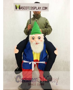 Garden Gnome Carry Me Mascot Ride Costume Back Shoulder Stag Fancy Dress