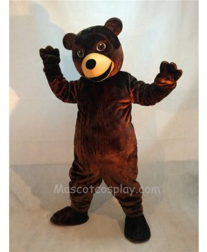 Fierce New Brown Friendly Grizzly Bear Mascot Costume