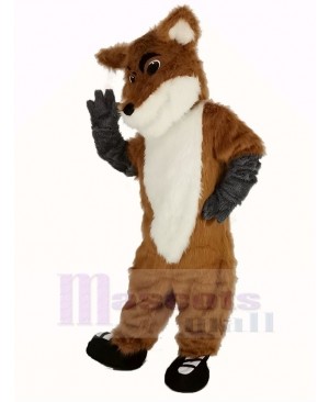 Fox with Black Shoes Mascot Costume Fancy Dress