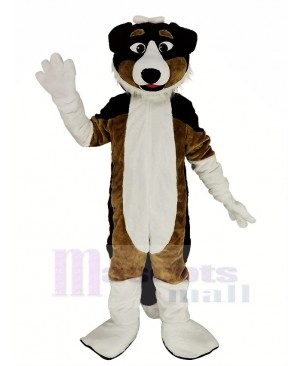 Black and Brown Shepherd Dog Mascot Costume Animal