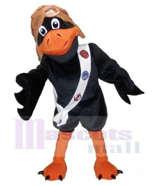 Pilot Raven mascot costume