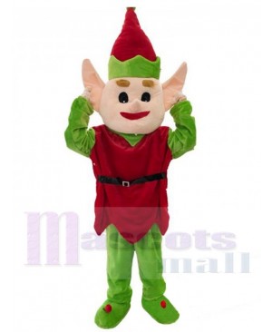 Christmas Halloween Elf Mascot Costume Cartoon