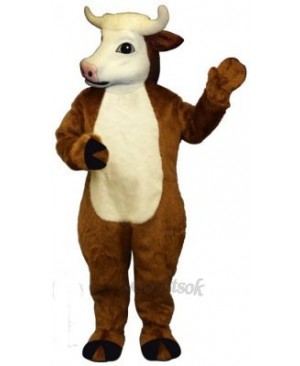 Henry Hereford Cattle Mascot Costume