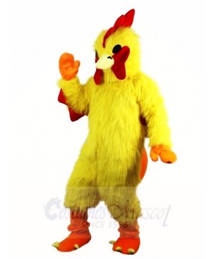 Yellow Chicken Cock Rooster Mascot Costumes Poultry Animal