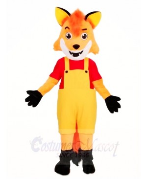 Fox in Overalls Mascot Costumes Animal