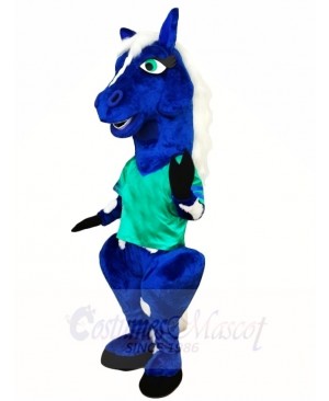 Blue Horse Mascot Costumes Animal