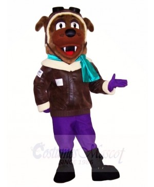 Pilot Brown Dog Mascot Costumes Animal