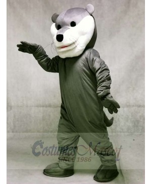 Grey Champ Otter Hockey Mascot Costumes Animal