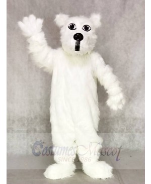 Hairy White Scottie Dog Mascot Costumes Animal