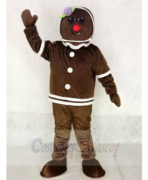 Cute Gingerbread Girl Mascot Costumes Xmas Christmas