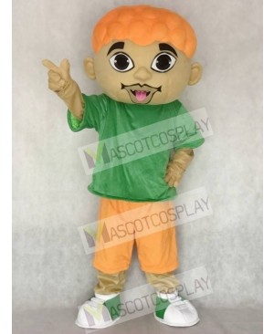 Cartoon DJ Boy Singer Artist Mascot Costume
