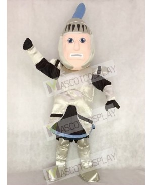 High Quality Silver Armour Knight College of St Rose Mascot Costume