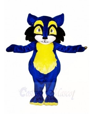 Blue Raccoon with Yellow Belly Mascot Costumes Animal