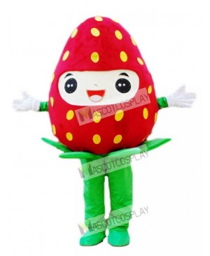 Fresh Strawberry Mascot Costume Fruit