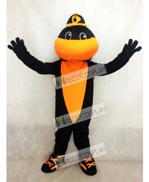 Black and Orange Sport Team Baseball Bird Baltimore Orioles Mascot Costume