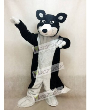 New Black and White Border Collie Husky Dog Mascot Costume Animal