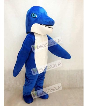 New Blue Dolphin Mascot Costume