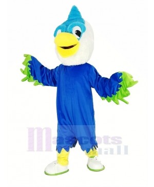 Royal Blue Head Bird Mascot Costume Animal