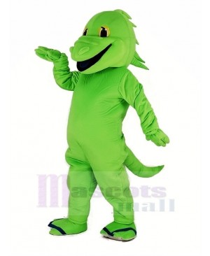 Green Lizard Mascot Costume Animal