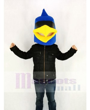 Blue Bird Only Head Mascot Costume Animal