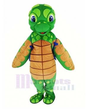 Sea Turtle with Blue Shell Mascot Costume Animal