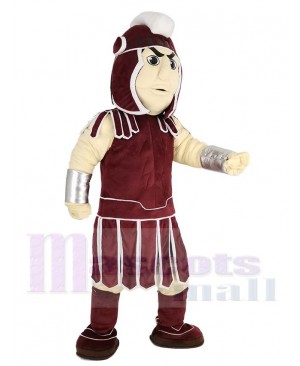 Dark Red Spartan Trojan Knight Sparty Mascot Costume