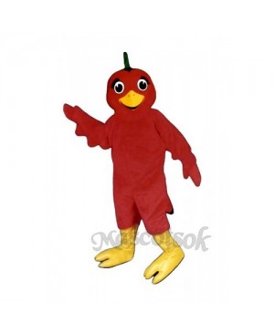 Cute Lil Red Bird Mascot Costume