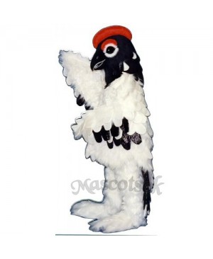 Cute Elegant Snow Bird Mascot Costume