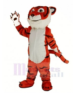 Cute Orange Tiger Mascot Costum Animal
