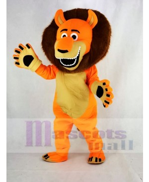 Funny Orange Lion Adult Mascot Costume Animal