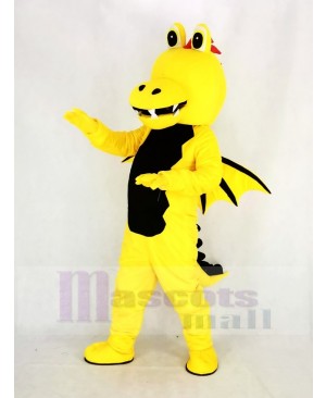 Yellow Thorn Dragon Mascot Adult Costume