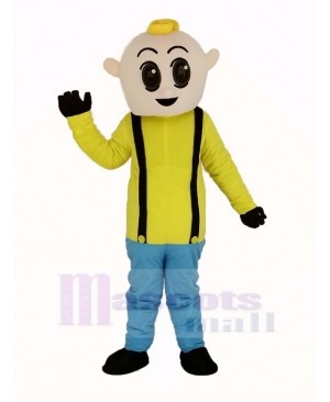 Boy with Yellow Shirt Mascot Costume