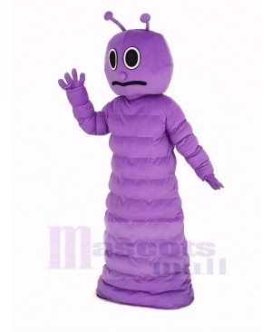 Purple Bug Caterpillar Insect Mascot Costume