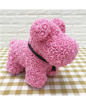 Pink Rose Puppy Dog Flower Puppy Dog Best Gift for Mother's Day, Valentine's Day, Anniversary, Weddings and Birthday