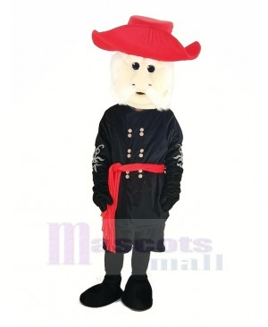 Rebel with Red Hat Mascot Costume People
