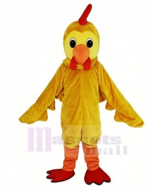 Yellow Cock Rooster Mascot Costume