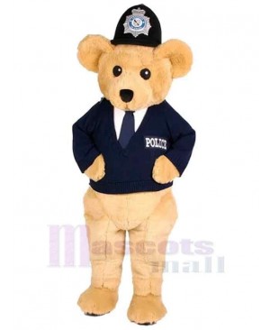 Lovely Police Bear Mascot Costume For Adults Mascot Heads