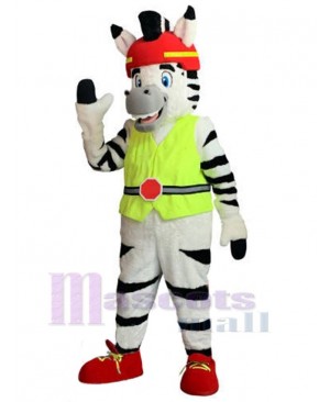 Zebra mascot costume