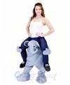 Piggyback Ride On Elephant Carry Me Ride on Elephant Mascot Costume