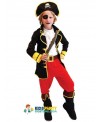 7 Pcs Halloween Cosplay Caribbean Pirates Costumes Captain Jack  Role Playing Children Party Clothes