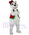 Christmas Polar Bear mascot costume