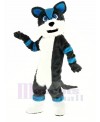 Blue and Gray Husky Dog Fursuit Mascot Costume Animal